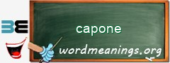WordMeaning blackboard for capone